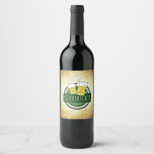 Étiquette Pour Bouteilles De Vin Bières de la Saint-Patrick