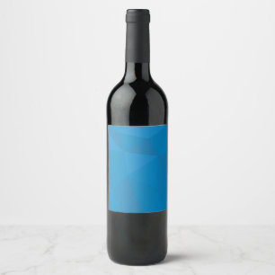 Étiquette Pour Bouteilles De Vin Bleu, moderne, cool, tendance, triangles futuriste