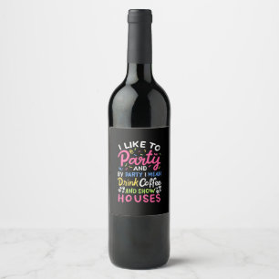 Étiquette Pour Bouteilles De Vin Boire Du Café Et Des Maisons De Spectacle