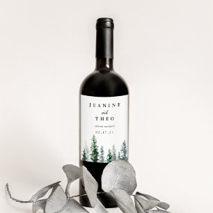 Étiquette Pour Bouteilles De Vin Bois   Mariage personnalisé
