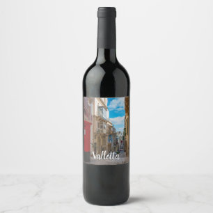 Étiquette Pour Bouteilles De Vin Boîte vintage rouge à Malte