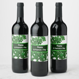 Étiquette Pour Bouteilles De Vin Bonne Saint Patrick's Day