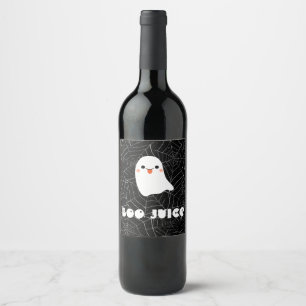 Étiquette Pour Bouteilles De Vin Boo Jus Vin Lable, Décor De Fête D'Halloween, Vin