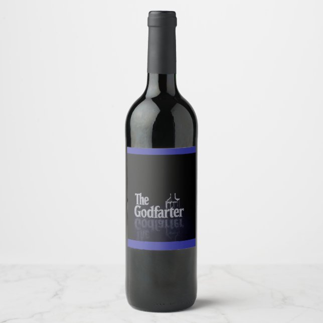 Étiquette Pour Bouteilles De Vin Bouteille à vin Godfarter (Devant)