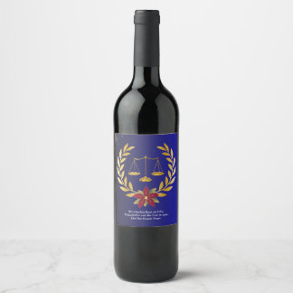 Étiquette Pour Bouteilles De Vin Bouteille de vin cadeau de Noël de la part d'un av