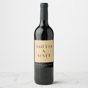 Étiquette Pour Bouteilles De Vin Bouteille de vin étiquette avec parties scintillan