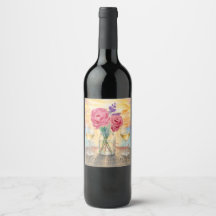 Bouteille de vin personnalisée Sip & Sunset