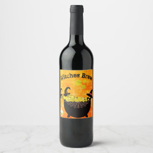 Étiquette Pour Bouteilles De Vin Brew de sorcières