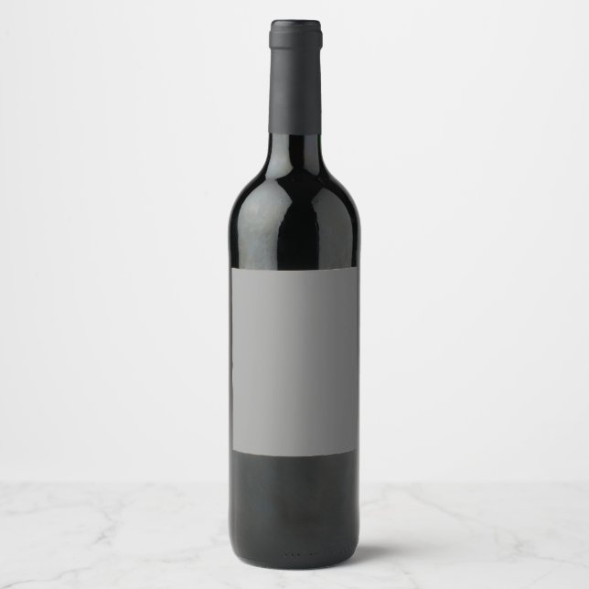 Étiquette Pour Bouteilles De Vin Bronco, Gris Foncé, Aube, (Devant)