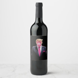 Étiquette Pour Bouteilles De Vin Bubbalgum Trump