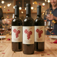 Bunch de raisins et feuille de vigne, bordeaux