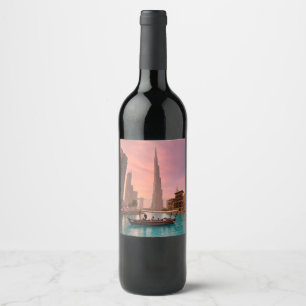 Étiquette Pour Bouteilles De Vin Burj Khalifa