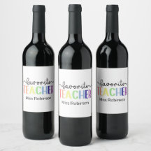 Cadeau d'appréciation d'enseignant arc-en-ciel d'e