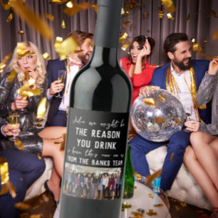 Étiquette Pour Bouteilles De Vin Cadeau de la fête des patrons drôles pour la raiso