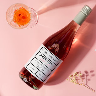 Étiquette Pour Bouteilles De Vin Cadeau de mariage pour garçons d'honneur ou témoin