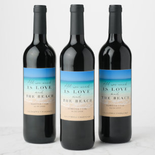 Étiquette Pour Bouteilles De Vin Cadeau de répétition de dîner de mariage sur la pl