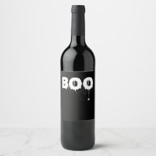 Étiquette Pour Bouteilles De Vin Cadeau Spider   Halloween Funny Effrayant Petit Ar