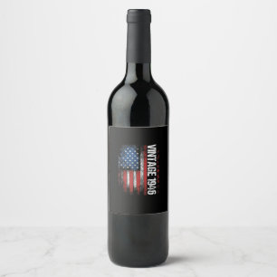 Étiquette Pour Bouteilles De Vin Cadeaux de 80e anniversaire de 1946 vintage 80 ans