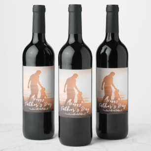 Étiquette Pour Bouteilles De Vin Cadeaux de la fête des pères : le lien indestructi
