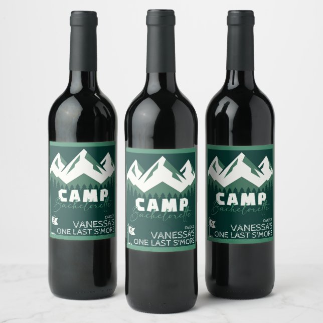 Étiquette Pour Bouteilles De Vin Camp de jeunes filles (Bouteilles)