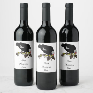 Étiquette Pour Bouteilles De Vin Canard à moelle et canard adorable