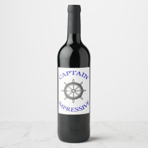 Étiquette Pour Bouteilles De Vin Capitaine Impressionnant Étiquette Vin