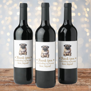 Étiquette Pour Bouteilles De Vin Carlin Personnalisé Chien Je Fais Trop Mariage Vin