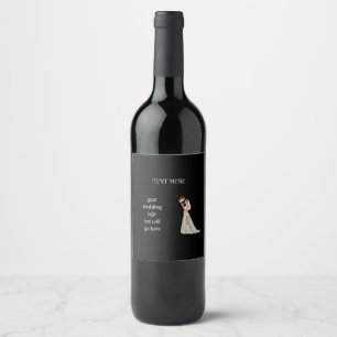 Étiquette Pour Bouteilles De Vin Carte de date de sauvegarde à plat