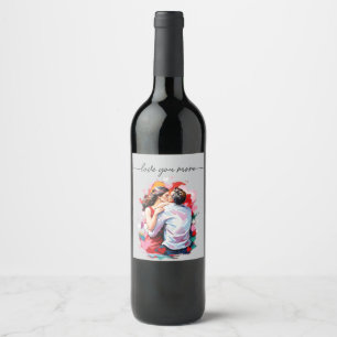 Étiquette Pour Bouteilles De Vin carte de vacances Soft