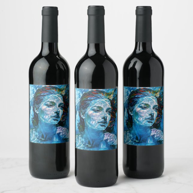 Étiquette Pour Bouteilles De Vin Carte plate (Bouteilles)
