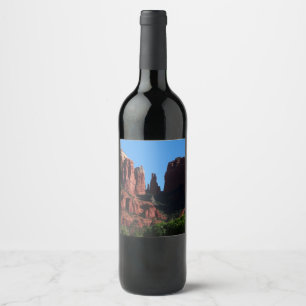 Étiquette Pour Bouteilles De Vin Cathedral Rock à Sedona Arizona Monument