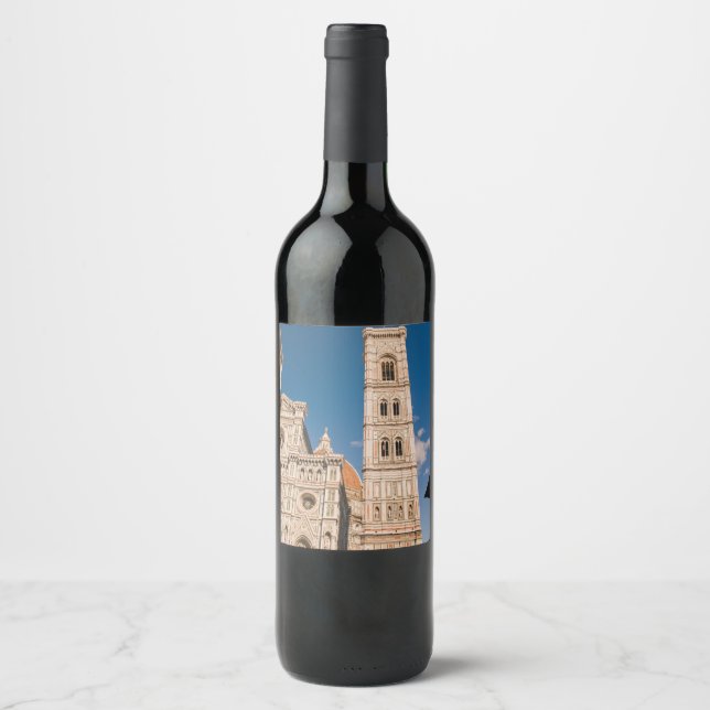 Étiquette Pour Bouteilles De Vin Cathédrale de Florence (Devant)