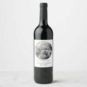 Étiquette Pour Bouteilles De Vin Célébration commémorative de la vie Cadeaux funéra