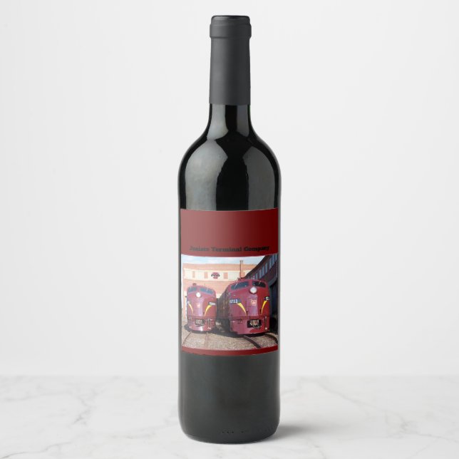 Étiquette Pour Bouteilles De Vin Célèbres locomotives restaurées de la Pennsylvania (Devant)