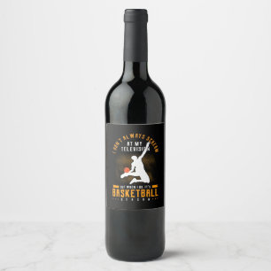 Étiquette Pour Bouteilles De Vin C'Est La Saison Du Basket