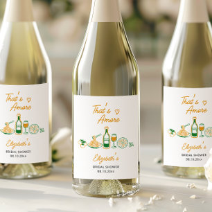 Étiquette Pour Bouteilles De Vin C'est l'Amour Nourriture Italienne Rustique pour l