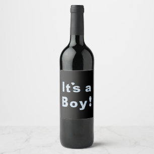 Étiquette Pour Bouteilles De Vin C'est un baby shower garçon, vin, étiquettes, à ve