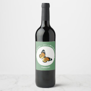 Étiquette Pour Bouteilles De Vin C'est un Tigre ordinaire / Parti des papillons de