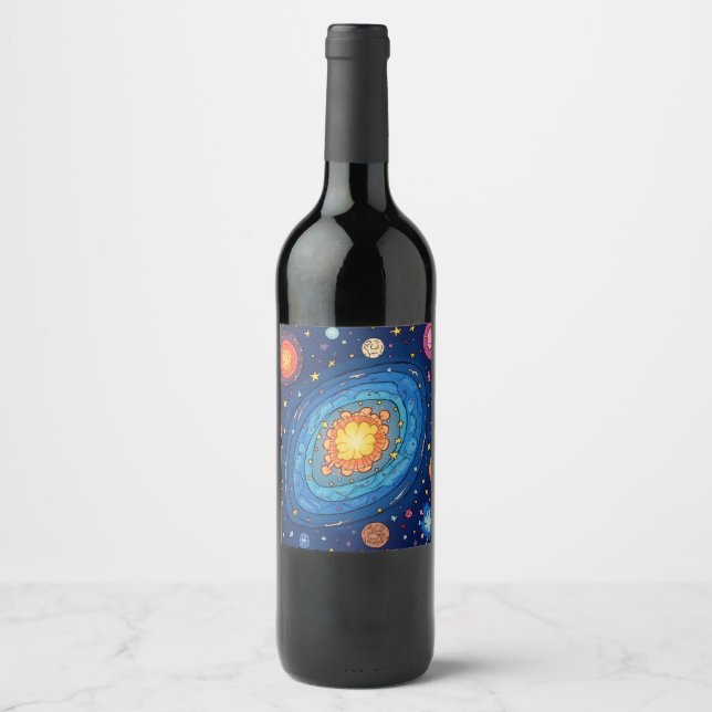 Étiquette Pour Bouteilles De Vin C'est une bouteille de lait. (Devant)