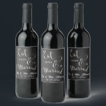 Étiquette Pour Bouteilles De Vin Chalkboard Pour toujours et toujours Vins Étiquett<br><div class="desc">Ces élégants étiquettes de Chalkboard Forever et Always,  vin/vin mousseux,  sont parfaits pour tout mariage ou occasion. Ajoutez votre propre texte et votre date. N'oubliez pas de consulter nos articles correspondants vendus ici : https://www.zazzle.com/store/heritagematters/products?cg=196096880826036891</div>