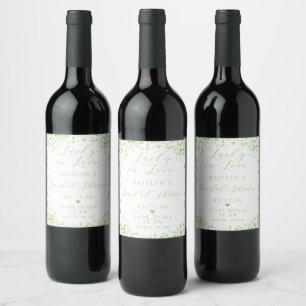 Étiquette Pour Bouteilles De Vin Chanceux en amour Mariage Saint-Patrick