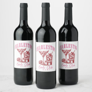 Étiquette Pour Bouteilles De Vin charleston bachelorette carolina-sud