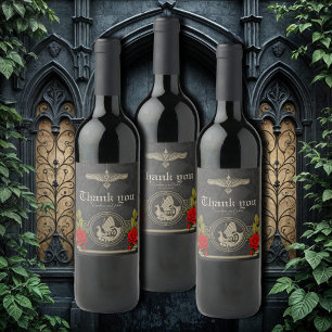 Étiquette Pour Bouteilles De Vin Charme mystique viking avec des noeuds celtiques é