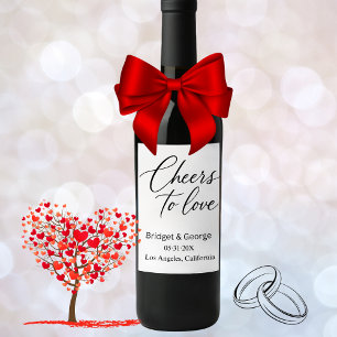 Étiquette Pour Bouteilles De Vin charmer pour aimer script - Charme élégant