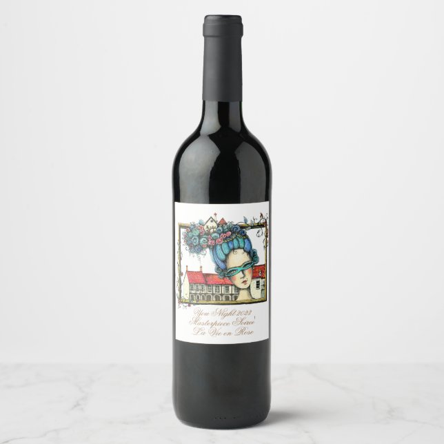 Étiquette Pour Bouteilles De Vin Chef-d'oeuvre Soiree' Wine BotÉtiquette (Devant)