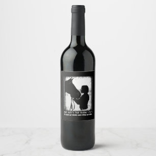 Étiquette Pour Bouteilles De Vin Cheval Lover Cheval et fille