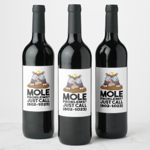 Étiquette Pour Bouteilles De Vin Chimie - Problèmes de mole