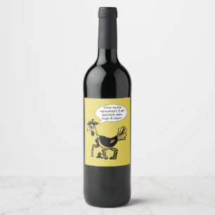 Étiquette Pour Bouteilles De Vin Chirurgie de remplacement de hanche - citation