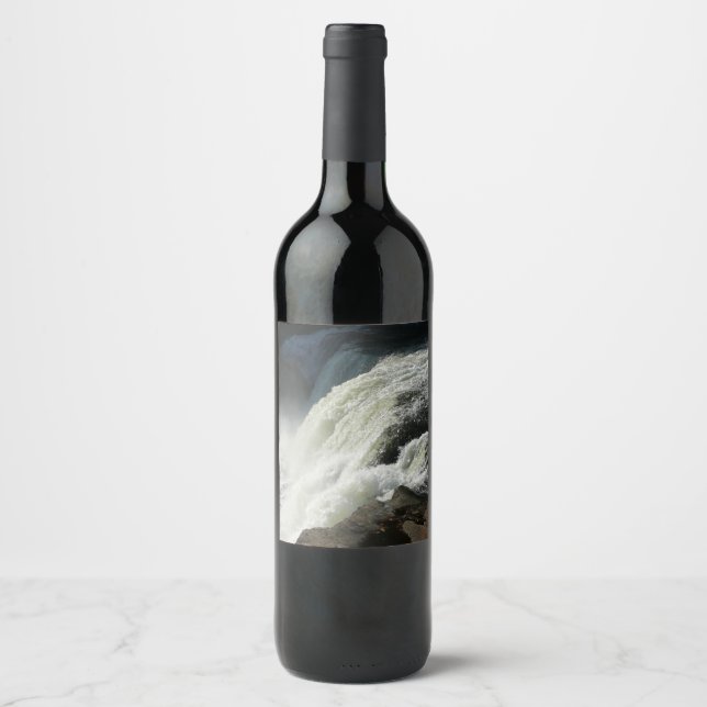 Étiquette Pour Bouteilles De Vin Chutes d'Ohiopyle en Pennsylvanie (Devant)