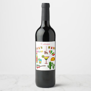 Étiquette Pour Bouteilles De Vin Cinco de Mayo Célébration Thunder_Cove